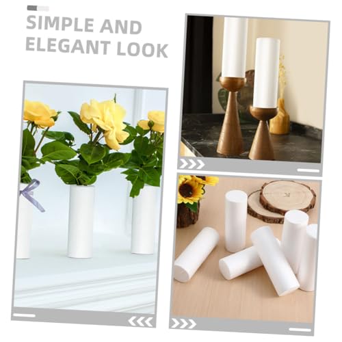 GAROZATION 10 Stück Schaumstoffzylinder Weihnachtsdekoration Schaumstoff DIY Home Zylinder Schaumstoffe Zylinder Ornament DIY Zylinder DIY Zylinder Schmuck Home DIY Dekoration DIY Versorgung von GAROZATION