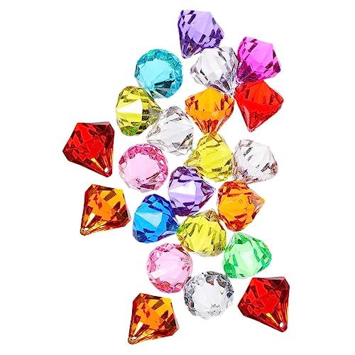 GAROZATION 100stücke Acryl Diamant Spielzeug Bunte Piratenschatz Gems Für Hochzeiten Partys Und Deko Als Tischdeko Vasenfüller Für Schatzsuche Aktivitäten von GAROZATION