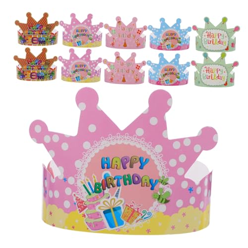 GAROZATION 100 Stück Teiliges Papier für Kindergeburtstag Bunte Geburtstagskronen aus Stabilem Papier Partydeko für Jungen und Mädchen Leichte Geburtstagskopfbedeckung Farbenfrohe Kinderparty GAROZATION 100 Stück Teiliges Papier für Kindergeburtstag Bunte Geburtstagskronen aus Stabilem Papier Partydeko für Jungen und Mädchen Leichte Geburtstagskopfbedeckung Farbenfrohe Kinderparty von GAROZATION