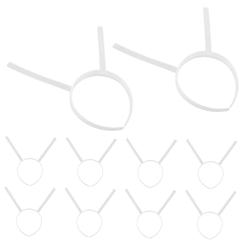 GAROZATION 10St Stirnband cosplay ohren Haar-Accessoire-Basis zum Basteln Kunststoffbasis für Stirnbänder Kopfband aus Kunststoff Kopfbügelrahmen aus Kunststoff Plastik Transparent GAROZATION 10St Stirnband cosplay ohren Haar-Accessoire-Basis zum Basteln Kunststoffbasis für Stirnbänder Kopfband aus Kunststoff Kopfbügelrahmen aus Kunststoff Plastik Transparent von GAROZATION