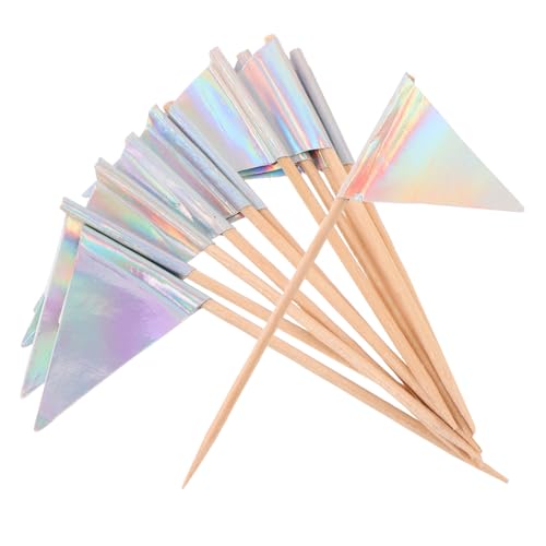 GAROZATION 12 Stück Teiliges Kleine Dreieck Flaggen Sticks Dekorative Cupcake Topper und Brotspieße für Kuchen Desserts Obst und Partygerichte Vielseitig Einsetzbar bei Geburtstagen und GAROZATION 12 Stück Teiliges Kleine Dreieck Flaggen Sticks Dekorative Cupcake Topper und Brotspieße für Kuchen Desserts Obst und Partygerichte Vielseitig Einsetzbar bei Geburtstagen und von GAROZATION