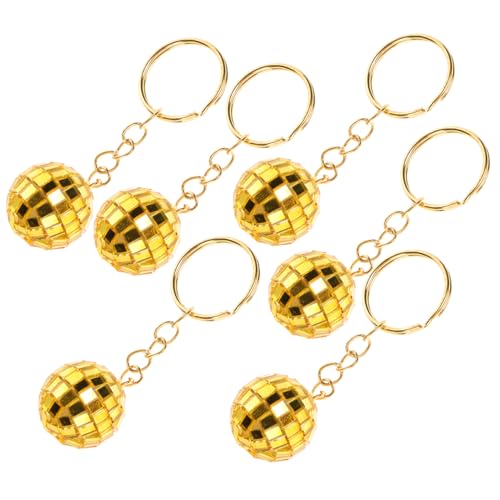 GAROZATION 12Stücke Mini Disco Kugeln Schlüsselanhänger Jahre Partyzubehör Vintage Spiegelkugel Schlüsselhalter für Halloween Weihnachten und Partys Goldenes Finish GAROZATION 12Stücke Mini Disco Kugeln Schlüsselanhänger Jahre Partyzubehör Vintage Spiegelkugel Schlüsselhalter für Halloween Weihnachten und Partys Goldenes Finish von GAROZATION