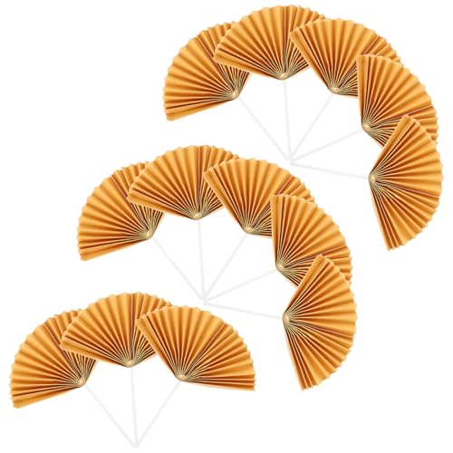 GAROZATION 16 Stück Teiliges Dekorative Papierfächer Cake Topper Klassische Hochzeitstorte Dekoration Goldfarbene Antike Fächer-designs für Geburtstags Party-cupcake-deko GAROZATION 16 Stück Teiliges Dekorative Papierfächer Cake Topper Klassische Hochzeitstorte Dekoration Goldfarbene Antike Fächer-designs für Geburtstags Party-cupcake-deko von GAROZATION