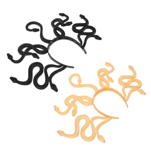 GAROZATION 2 Stück Schlangen Stirnband Medusa Kostümzubehör Leichtes Langlebiges Halloween Haarschmuck für Frauen Cosplay Party und Festival GAROZATION 2 Stück Schlangen Stirnband Medusa Kostümzubehör Leichtes Langlebiges Halloween Haarschmuck für Frauen Cosplay Party und Festival von GAROZATION