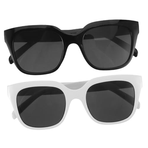GAROZATION 2 Stück Teiliges Braut und Bräutigam Sonnenbrillen Hochzeit Fotorequisiten für Verlobung Bachelorette Party Fotoshooting Leichte Stilvolle Brillen für Damen und Herren von GAROZATION