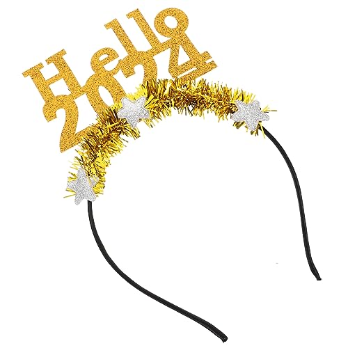 GAROZATION 2024 Haarreifen, Party Haarschmuck, Neujahrsparty Haardekor, Party Haarband, Haarschmuck Für Neujahrsparty, Neujahrs Haarreifen, Kreativer Haarreif, Party Kopfschmuck von GAROZATION