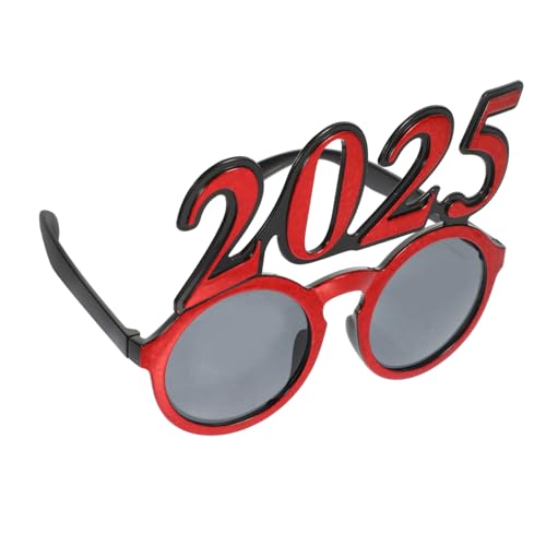 GAROZATION Runde Rahmen Partybrille Für Neujahrsfeiern Fotorequisiten Und Festliche Anlässe Lustige Brillen Für Erwachsene Und Auffällige Accessoires Mit Glitzer-effekt GAROZATION Runde Rahmen Partybrille Für Neujahrsfeiern Fotorequisiten Und Festliche Anlässe Lustige Brillen Für Erwachsene Und Auffällige Accessoires Mit Glitzer-effekt von GAROZATION