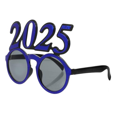 GAROZATION Neon Partybrille Lustige Runde Zahlenbrille Für Silvester Abschlussfeier Und Fotorequisiten Leichte Und Bequeme Dekoration Für Festivals Und Veranstaltungen von GAROZATION