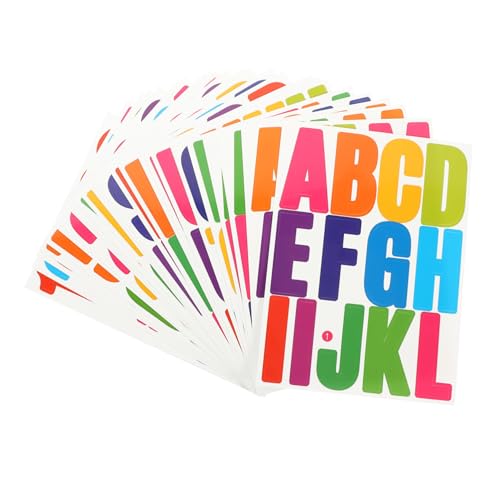 GAROZATION 24 Blatt Wetterfeste PVC Buchstaben Aufkleber Selbstklebend Für Briefkasten Auto Laptop DIY Scrapbooking Mehrzweck Sticker von GAROZATION