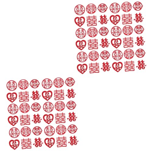 GAROZATION 240 Stück Mini Konfetti Für Tischdekoration Mit Doppeltem Glück, Chinesisches Hochzeits Streukonfetti, Xi Charakter Konfetti, Wurfkonfetti, Party Streukonfetti, Hochzeitskonfetti GAROZATION 240 Stück Mini Konfetti Für Tischdekoration Mit Doppeltem Glück, Chinesisches Hochzeits Streukonfetti, Xi Charakter Konfetti, Wurfkonfetti, Party Streukonfetti, Hochzeitskonfetti von GAROZATION
