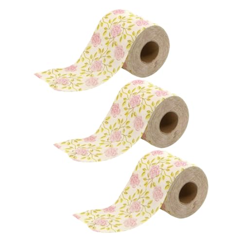 GAROZATION 3 Rollen Toilettenpapierrolle Toilettenpapier Für Badezimmer Toiletten Für Badezimmer Badezimmer Toilettenbezug Badezimmerbedarf Badezimmerservietten Taschentuchhalter Dekoratives von GAROZATION