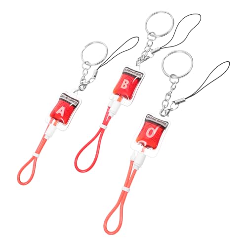 GAROZATION 3 Stück Schlüsselanhänger Halloween Taschen Anhänger Blutgruppen Design Cool Keychain Blutstil Anhänger für Schlüssel Taschen Rucksäcke Party Deko GAROZATION 3 Stück Schlüsselanhänger Halloween Taschen Anhänger Blutgruppen Design Cool Keychain Blutstil Anhänger für Schlüssel Taschen Rucksäcke Party Deko von GAROZATION