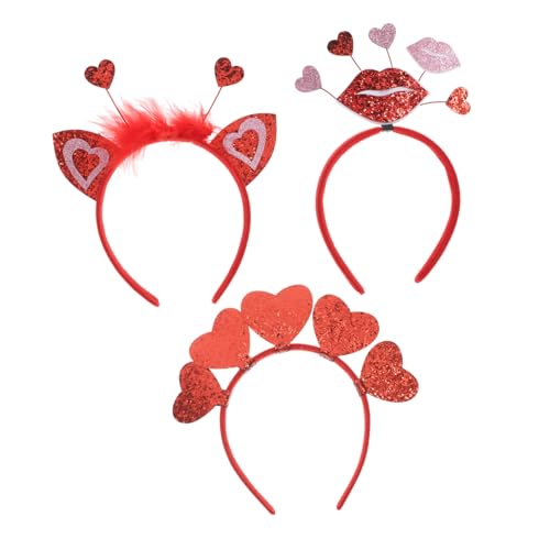 GAROZATION 3 Stück Valentinstag Stirnband Haarband Stirnbänder Make Up Stirnband Haarbänder Haaraufsätze Partyzubehör Haarbänder Valentinstag Haar Accessoires Valentinstag GAROZATION 3 Stück Valentinstag Stirnband Haarband Stirnbänder Make Up Stirnband Haarbänder Haaraufsätze Partyzubehör Haarbänder Valentinstag Haar Accessoires Valentinstag von GAROZATION