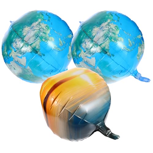 GAROZATION 3st Ballon Aus Aluminiumfolie Sphäre Weltkarte Folienballons Ballon Steht Für Tische Dekorative Luftballons Ballonständer Ballonaufblasvorrichtung Planet Rahmen Goldene Luftballons GAROZATION 3st Ballon Aus Aluminiumfolie Sphäre Weltkarte Folienballons Ballon Steht Für Tische Dekorative Luftballons Ballonständer Ballonaufblasvorrichtung Planet Rahmen Goldene Luftballons von GAROZATION