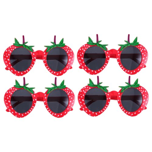 GAROZATION 4 Stück Erdbeer-sonnenbrillen aus Leichtem Abs Material Bequeme Bunte Partybrillen für Kindergeburtstag Kostüm Foto und Festliche Anlässe Niedliche Frucht-form Accessoires GAROZATION 4 Stück Erdbeer-sonnenbrillen aus Leichtem Abs Material Bequeme Bunte Partybrillen für Kindergeburtstag Kostüm Foto und Festliche Anlässe Niedliche Frucht-form Accessoires von GAROZATION