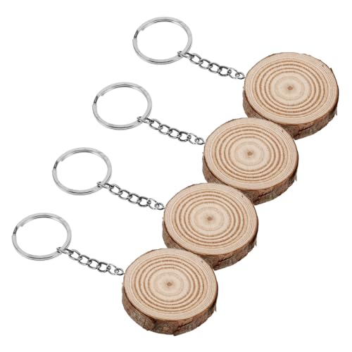 GAROZATION 4 Stück Teiliges Runde Blanke Holzscheiben Schlüsselanhänger aus Naturbelassenem Kiefernholz DIY Anhänger zum Bemalen Basteln Schmuck und Taschen Dekoration GAROZATION 4 Stück Teiliges Runde Blanke Holzscheiben Schlüsselanhänger aus Naturbelassenem Kiefernholz DIY Anhänger zum Bemalen Basteln Schmuck und Taschen Dekoration von GAROZATION