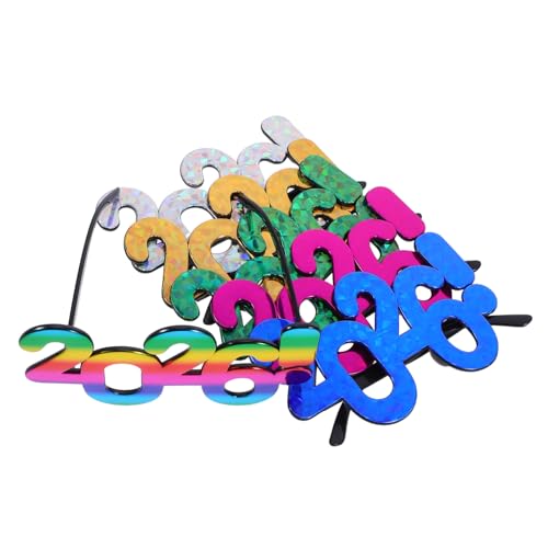 GAROZATION 6 Stück Teiliges Partybrillen Bunte Metalloptik Stabile Pc Materialien Lustige Abschlussbrillen für Silvester und Abschlussfeier Foto Requisiten Festliche Accessoires GAROZATION 6 Stück Teiliges Partybrillen Bunte Metalloptik Stabile Pc Materialien Lustige Abschlussbrillen für Silvester und Abschlussfeier Foto Requisiten Festliche Accessoires von GAROZATION