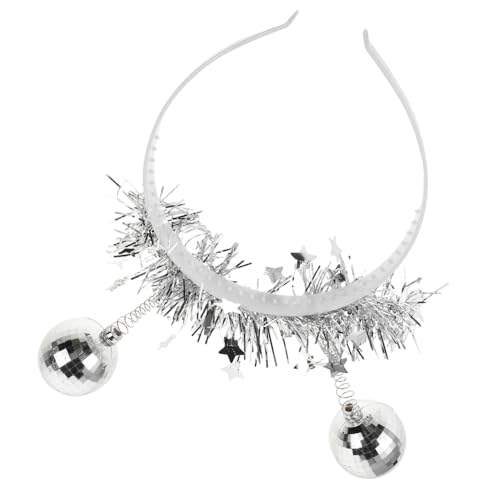 GAROZATION Disco Kugel Haarreif Glitzer Kopfband Kostüm Accessoire Party Kopfschmuck Lichtreflektierend für Karneval Tanzclub Feier GAROZATION Disco Kugel Haarreif Glitzer Kopfband Kostüm Accessoire Party Kopfschmuck Lichtreflektierend für Karneval Tanzclub Feier von GAROZATION