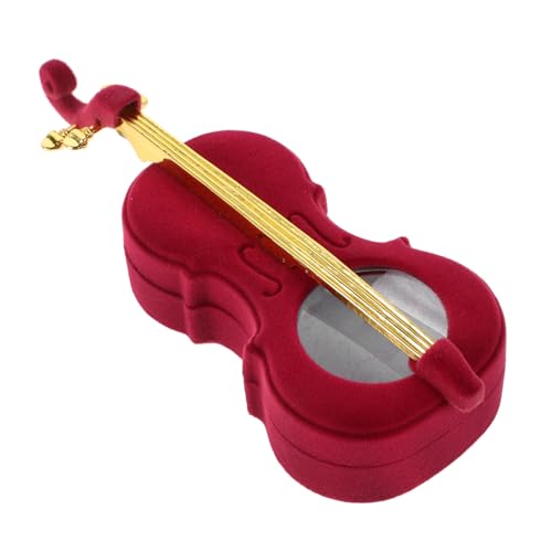 GAROZATION Einzigartige Dekorative Schmuckschatulle Mit Scharnier in Violinenform Aufbewahrung Von Schmuckstücken Für Lippenstift Ohrringe Halsketten Damen-organizer GAROZATION Einzigartige Dekorative Schmuckschatulle Mit Scharnier in Violinenform Aufbewahrung Von Schmuckstücken Für Lippenstift Ohrringe Halsketten Damen-organizer von GAROZATION
