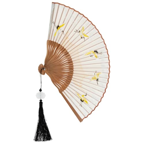 GAROZATION Eleganter Retro Faltfächer aus Seide und Holz Chinesisch-Japanisches Kunsthandwerk Handlicher Sommerlüfter und Stilvolle Wohnraumdekoration Praktisches Geschenk für Freunde GAROZATION Eleganter Retro Faltfächer aus Seide und Holz Chinesisch-Japanisches Kunsthandwerk Handlicher Sommerlüfter und Stilvolle Wohnraumdekoration Praktisches Geschenk für Freunde von GAROZATION