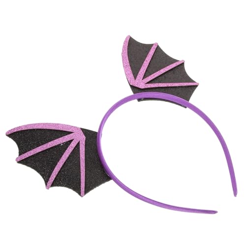GAROZATION Fledermaus Stirnband Halloween Fledermäuse Halloween Stirnbänder Fledermausflügel Haar Themen Erwachsene Gruseliges Stirnband Festival Haarschmuck Ausgefallenes Kostüm von GAROZATION