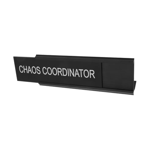 GAROZATION Förmige Mediator Schreibtischplakette Aluminiumlegierung Leichte Stabile Namensschild Schwarzes Büro Dekor Tragbar für Home Office und Temporäre Mediation GAROZATION Förmige Mediator Schreibtischplakette Aluminiumlegierung Leichte Stabile Namensschild Schwarzes Büro Dekor Tragbar für Home Office und Temporäre Mediation von GAROZATION