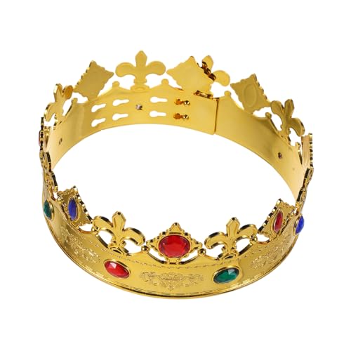 GAROZATION Goldene Königskrone Party Headband Leichter Weicher Bequemer Sitz Einzigartiges Design für Halloween Kostüm und Prinzessinnen als Cosplay und Geburtstags Accessoire GAROZATION Goldene Königskrone Party Headband Leichter Weicher Bequemer Sitz Einzigartiges Design für Halloween Kostüm und Prinzessinnen als Cosplay und Geburtstags Accessoire von GAROZATION
