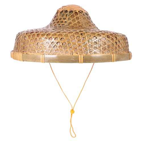 GAROZATION Hut aus Bambus Miniatur-Cowboyhut orientalischer Strohhut Kappen Strohhut Männer Gartenkappe bastelzeug kletterstange strandkorbzauber Unisex-Bambushut Sonnenschutzhüte Fischerhut GAROZATION Hut aus Bambus Miniatur-Cowboyhut orientalischer Strohhut Kappen Strohhut Männer Gartenkappe bastelzeug kletterstange strandkorbzauber Unisex-Bambushut Sonnenschutzhüte Fischerhut von GAROZATION
