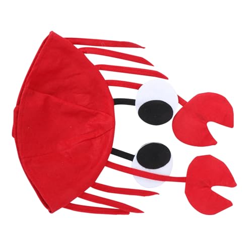 GAROZATION Lustiger Krabbenhut Aus Unifarbenem Stoff Kappe Für Karneval Halloween Ostern Und Partys Origineller Partyhut Für Erwachsene Und Rote Farbgebung GAROZATION Lustiger Krabbenhut Aus Unifarbenem Stoff Kappe Für Karneval Halloween Ostern Und Partys Origineller Partyhut Für Erwachsene Und Rote Farbgebung von GAROZATION