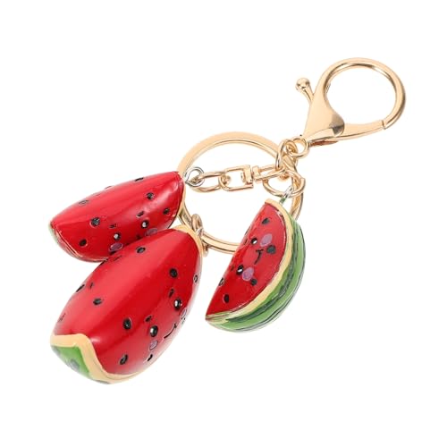 GAROZATION Niedlicher Wassermelonen Schlüsselanhänger aus Legierung und Harz Mini Fruchtmotiv Anhänger Modischer Schlüsselring und Taschenanhänger Sommerliches Accessoire für Rucksack und GAROZATION Niedlicher Wassermelonen Schlüsselanhänger aus Legierung und Harz Mini Fruchtmotiv Anhänger Modischer Schlüsselring und Taschenanhänger Sommerliches Accessoire für Rucksack und von GAROZATION