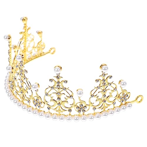 GAROZATION Perlenkrone Glücklich Geburtstagskuchen Party Tortenaufsätze für Geburtstage hochzeitsdeko prinzessinen krone wedding Tiara für Frauen geburtstag kopfschmuck Legierung Golden GAROZATION Perlenkrone Glücklich Geburtstagskuchen Party Tortenaufsätze für Geburtstage hochzeitsdeko prinzessinen krone wedding Tiara für Frauen geburtstag kopfschmuck Legierung Golden von GAROZATION