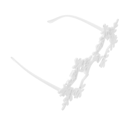 GAROZATION Randlose Schneeflockenbrille Unisex Karneval Partybrille Winterliche Fotorequisite Lustige Novelty Eyewear Für Masquerade Bühnenfestivals GAROZATION Randlose Schneeflockenbrille Unisex Karneval Partybrille Winterliche Fotorequisite Lustige Novelty Eyewear Für Masquerade Bühnenfestivals von GAROZATION