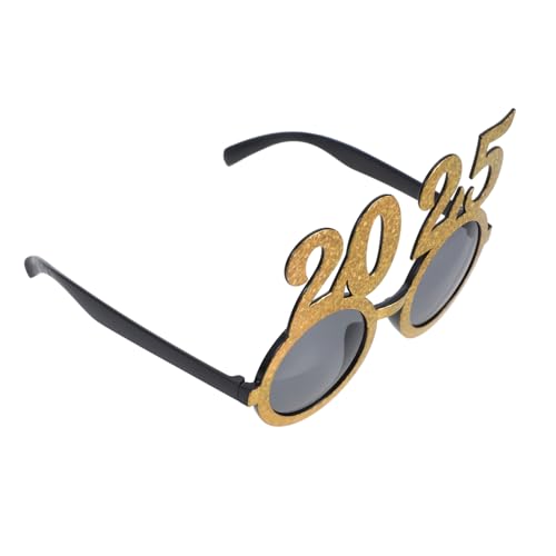 GAROZATION Silvesterpartybrille Silvesterbrille Karnevalsbrille Lustige Partybrille Happy New Years Brille Silvesterbrille Happy Birthday Brille Neujahrsbrille von GAROZATION