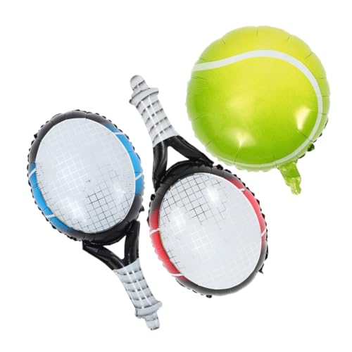 GAROZATION Tennisballon Set Teilig mit Aluminiumfolie Tennisball und Schläger in Pastellfarben Langlebige Party Deko zum Aufhängen Einfach Aufzublasen für Geburtstag und Sportfeier GAROZATION Tennisballon Set Teilig mit Aluminiumfolie Tennisball und Schläger in Pastellfarben Langlebige Party Deko zum Aufhängen Einfach Aufzublasen für Geburtstag und Sportfeier von GAROZATION