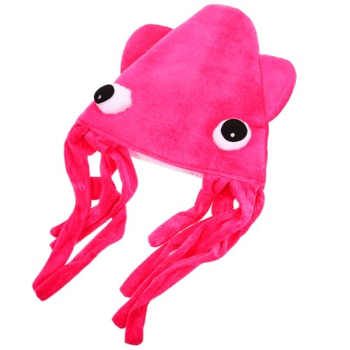 GAROZATION Velours Squid Headdress Lustiger Cartoon Hut Weicher Bequemer Partyhut für Erwachsene Einzigartiges Kostüm Accessoire für Karneval und Mottopartys GAROZATION Velours Squid Headdress Lustiger Cartoon Hut Weicher Bequemer Partyhut für Erwachsene Einzigartiges Kostüm Accessoire für Karneval und Mottopartys von GAROZATION