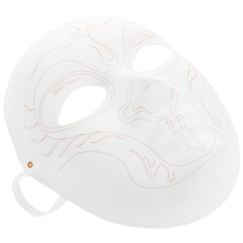 GAROZATION Weiße Maskerade-maske, Diy-blanko-maske, Unbemalte Gesichtsmaske, Cosplay-party-maske Für, Dekoration Für Halloween, Cosplay, Tanz, Party-gefälligkeiten GAROZATION Weiße Maskerade-maske, Diy-blanko-maske, Unbemalte Gesichtsmaske, Cosplay-party-maske Für, Dekoration Für Halloween, Cosplay, Tanz, Party-gefälligkeiten von GAROZATION