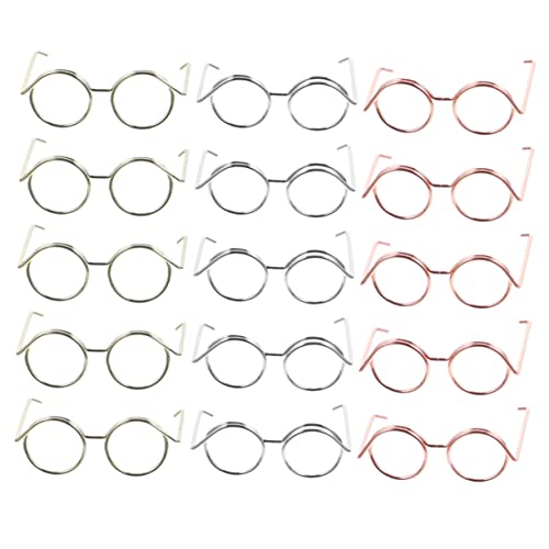GARVALON 15er Set Puppenbrillen Aus Mit Draht Rahmen Augenweide Für Puppen Kleidung Und Verkleidung Rosé Und GARVALON 15er Set Puppenbrillen Aus Mit Draht Rahmen Augenweide Für Puppen Kleidung Und Verkleidung Rosé Und von GARVALON