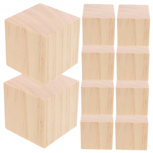 20 Stück Unfertige Holzblöcke für Diy Basteln Quadratische Holzklötze für Kreative Projekte und Partydekorationen 20 Stück Unfertige Holzblöcke für Diy Basteln Quadratische Holzklötze für Kreative Projekte und Partydekorationen von GARVALON