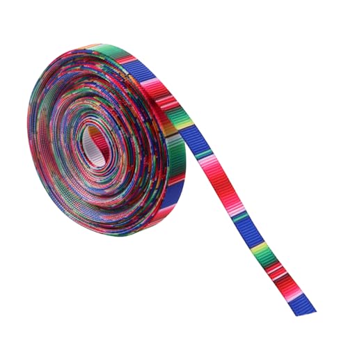 GARVALON 1 Rolle Buntes Mexikanisches Serape-band Für Bastelarbeiten, Geschenkverpackungen, Partydekorationen, Haarschleifen Und Nähzubehör, Ideal Für Mexikanische Feiern B GARVALON 1 Rolle Buntes Mexikanisches Serape-band Für Bastelarbeiten, Geschenkverpackungen, Partydekorationen, Haarschleifen Und Nähzubehör, Ideal Für Mexikanische Feiern B von GARVALON