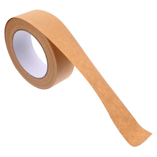 GARVALON 1 Rolle Verpackungsklebeband Kraftpapierband Beschreibbares Versandband Kraftpapier Packband Versandband Für Kartonverpackungen Klebeband Für Den Versand Klebeband Für von GARVALON