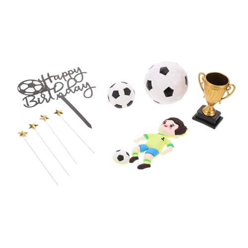 GARVALON 1 Set Fußball-kuchendekorationen: Mini-spielerfiguren Und Partyzubehör Zum Thema Fußball Für Geburtstagskuchen, Und Party-displays GARVALON 1 Set Fußball-kuchendekorationen: Mini-spielerfiguren Und Partyzubehör Zum Thema Fußball Für Geburtstagskuchen, Und Party-displays von GARVALON