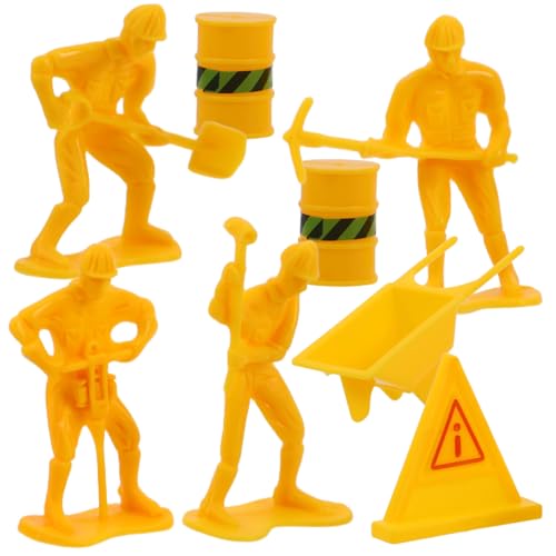 GARVALON 8-teiliges Set Bauarbeiter Straßensperre Geburtstagstorte Dekorationen für Jungen Engineering Thema Party GARVALON 8-teiliges Set Bauarbeiter Straßensperre Geburtstagstorte Dekorationen für Jungen Engineering Thema Party von GARVALON
