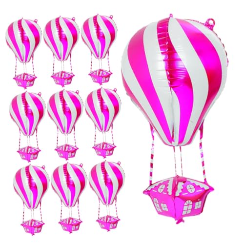 GARVALON 10 Stück Heißluftballon Aluminiumfolie Ballons Leichte Partydekoration Langlebig Lebensechte Kindergeburtstag Eventdeko Festliches Highlight für Weihnachten Halloween Neujahr GARVALON 10 Stück Heißluftballon Aluminiumfolie Ballons Leichte Partydekoration Langlebig Lebensechte Kindergeburtstag Eventdeko Festliches Highlight für Weihnachten Halloween Neujahr von GARVALON