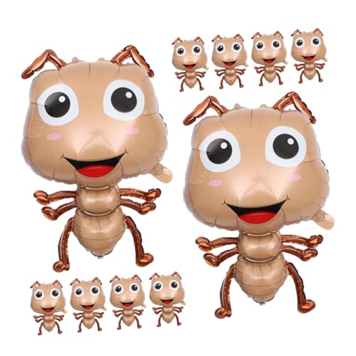 GARVALON 10 Stück Teiliges Ant Aluminiumfolie Ballon Tierförmige Insektenballons für Mottopartys Kinderfreundlich Einfach Aufblasbar Lebendige Garten und Dusche Dekoration GARVALON 10 Stück Teiliges Ant Aluminiumfolie Ballon Tierförmige Insektenballons für Mottopartys Kinderfreundlich Einfach Aufblasbar Lebendige Garten und Dusche Dekoration von GARVALON