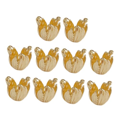 GARVALON 10 Stück Teiliges Blumenperlenkappen Legierung Vielseitige Schmuckverbinder für Diy Halsketten Armbänder Ohrringe Langlebige und Einfach zu Verwendende Charms GARVALON 10 Stück Teiliges Blumenperlenkappen Legierung Vielseitige Schmuckverbinder für Diy Halsketten Armbänder Ohrringe Langlebige und Einfach zu Verwendende Charms von GARVALON