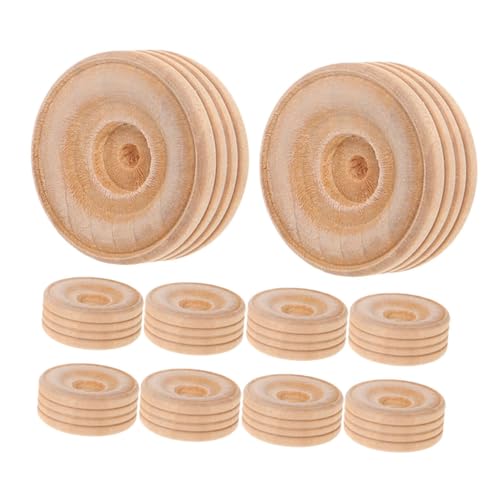 GARVALON 10 Stück Teiliges Kleine Holzräder für DIY Holzspielzeug Ersatzräder Langlebig Kompakt Vielseitig für Bastelprojekte Modellbau und Kreative Kinderhandarbeit GARVALON 10 Stück Teiliges Kleine Holzräder für DIY Holzspielzeug Ersatzräder Langlebig Kompakt Vielseitig für Bastelprojekte Modellbau und Kreative Kinderhandarbeit von GARVALON