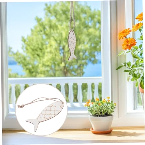 GARVALON 100 Stück Holzfische zum Basteln Naturbelassene Holzanhänger mit Twine DIY Blanko Holzscheiben Kreative Wand und Tischdekoration Party und Wohnaccessoires GARVALON 100 Stück Holzfische zum Basteln Naturbelassene Holzanhänger mit Twine DIY Blanko Holzscheiben Kreative Wand und Tischdekoration Party und Wohnaccessoires von GARVALON