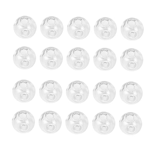 GARVALON 100 Stück Transparente Glasperlen mit Geradem Loch Hohlkugel Schmuckzubehör für Ohrring Halskettenherstellung DIY Schmuckzubehör Basteln für Zuhause und Shop GARVALON 100 Stück Transparente Glasperlen mit Geradem Loch Hohlkugel Schmuckzubehör für Ohrring Halskettenherstellung DIY Schmuckzubehör Basteln für Zuhause und Shop von GARVALON