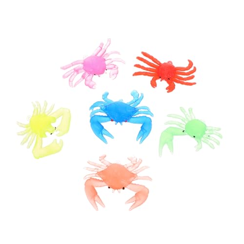 GARVALON 12 Stück Teiliges Krabben aus Weichem TPR mit Realistischem Design Umweltfreundlich Bunte Meeresbewohner Pädagogisches Kinderspielzeug für Meerestiere Ab Jahren GARVALON 12 Stück Teiliges Krabben aus Weichem TPR mit Realistischem Design Umweltfreundlich Bunte Meeresbewohner Pädagogisches Kinderspielzeug für Meerestiere Ab Jahren von GARVALON