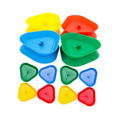 GARVALON 12 Stück Wiederverwendbarer Dreieckiger Kartenständer Aus Kunststoff Für Poker Freihändiger Kartenhalter Spielzubehör Für Erwachsene Und Kinder GARVALON 12 Stück Wiederverwendbarer Dreieckiger Kartenständer Aus Kunststoff Für Poker Freihändiger Kartenhalter Spielzubehör Für Erwachsene Und Kinder von GARVALON